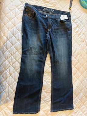 Seven7 women’s Dark Blue Bootcut Jeans